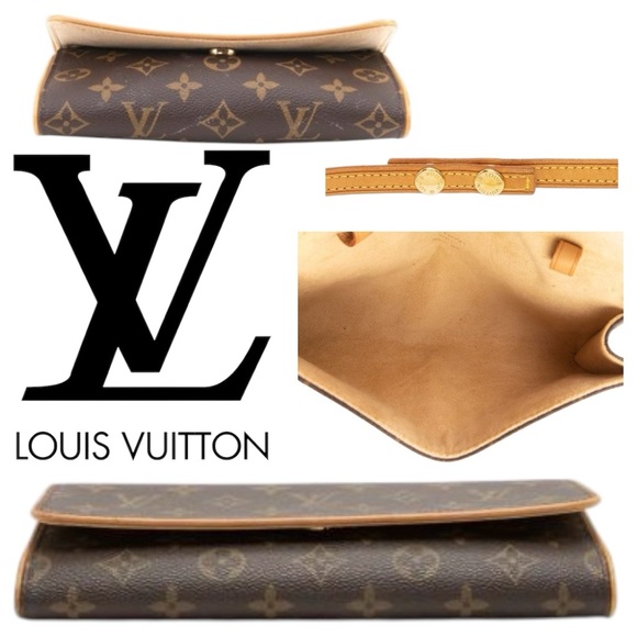 Louis Vuitton Vintage Monogram Canvas Pochette Twin GM Shoulder Bag - Picture 16 of 17